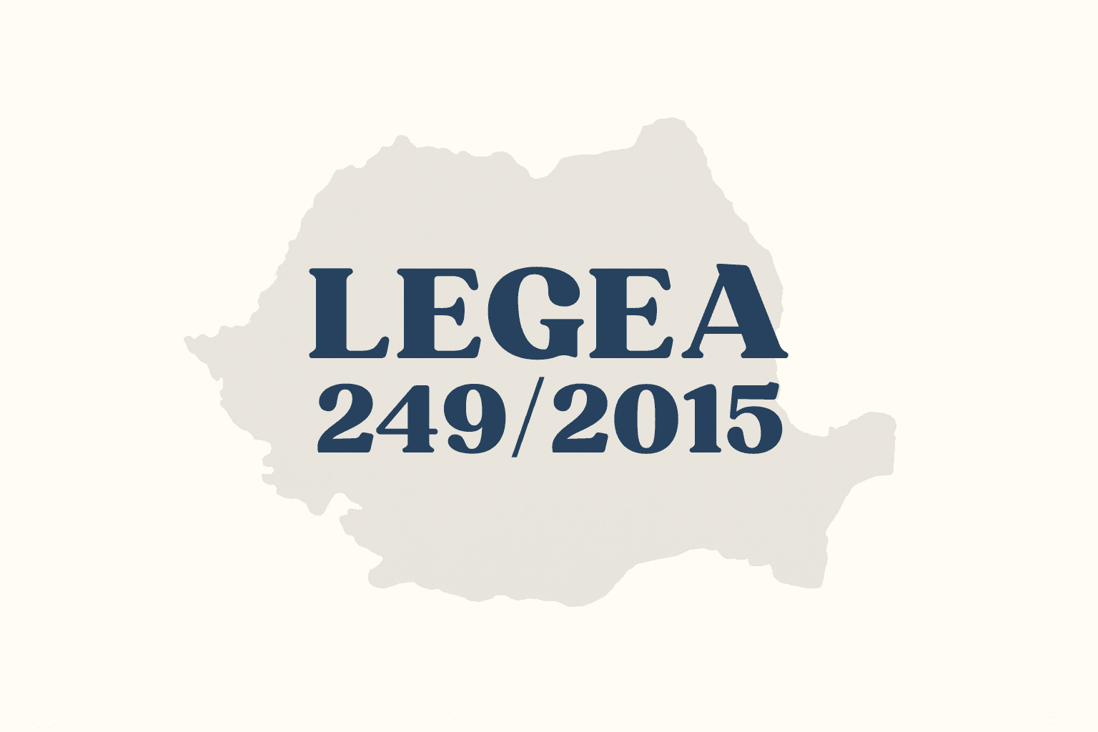 Legea 249/2015 privind gestionarea ambalajelor și deșeurilor de ambalaje