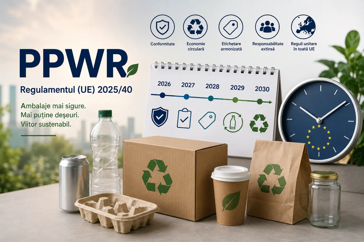 Document PPWR cu termene și obligații pentru ambalaje reciclabile în UE